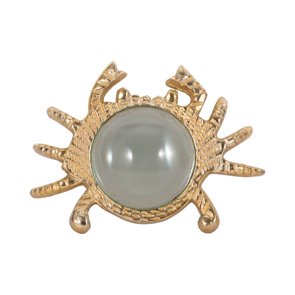 Gold 7 in. Crab Magnifying Glass