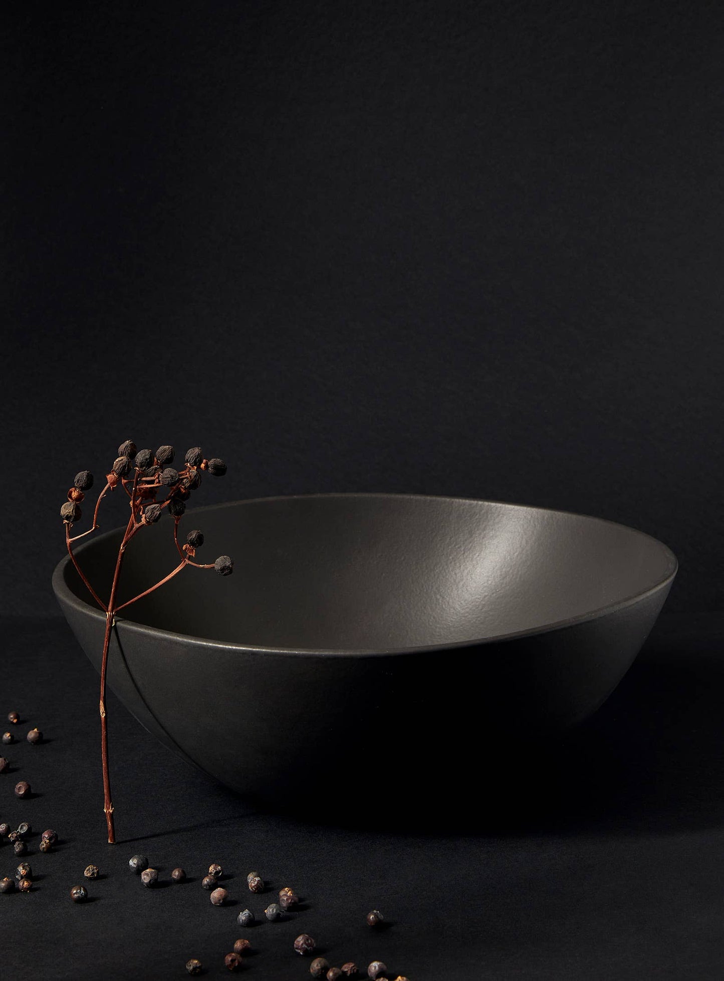 Stoneware Serving Bowl | Dadasi 11.8" - BLACK