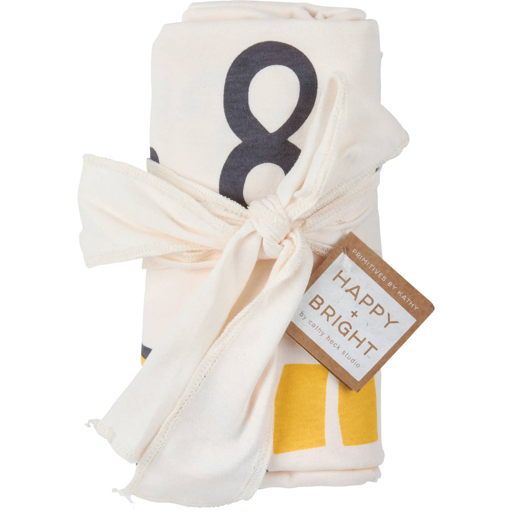 Watch Me Grow Bees Milestone Blanket