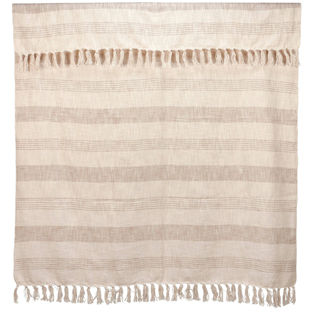 Tan Stripe Throw
