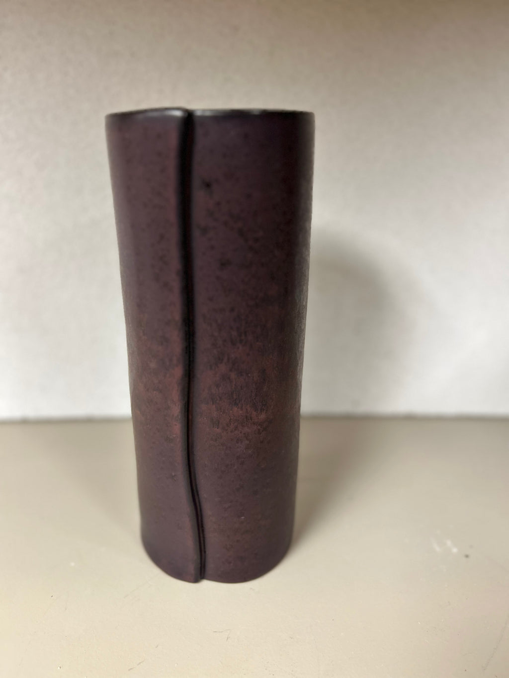 Black Vase with Fold Detail