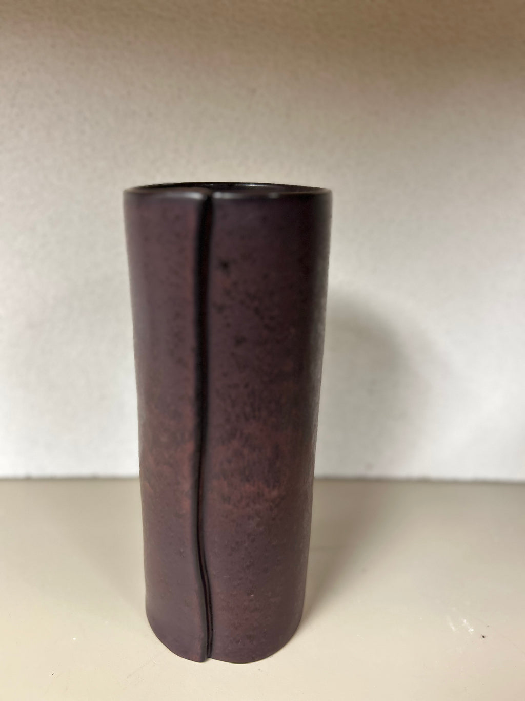 Black Vase with Fold Detail