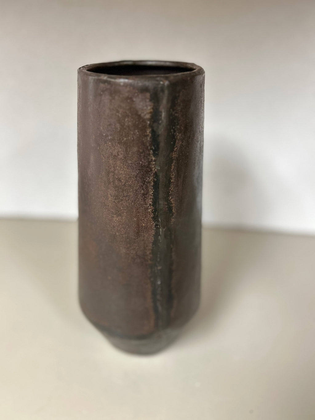 Dark Bronze Linear Vase