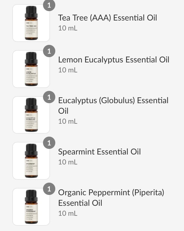 Sampler of Eucalyptus and Mint