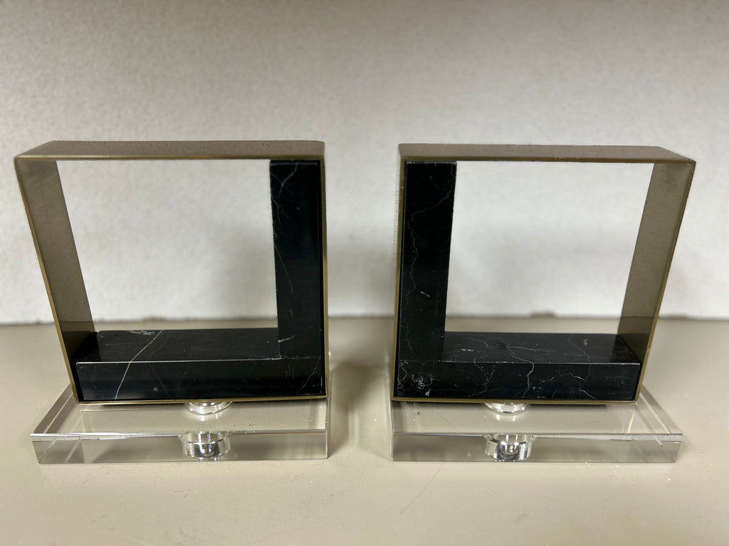 Gold and Black Square Structure