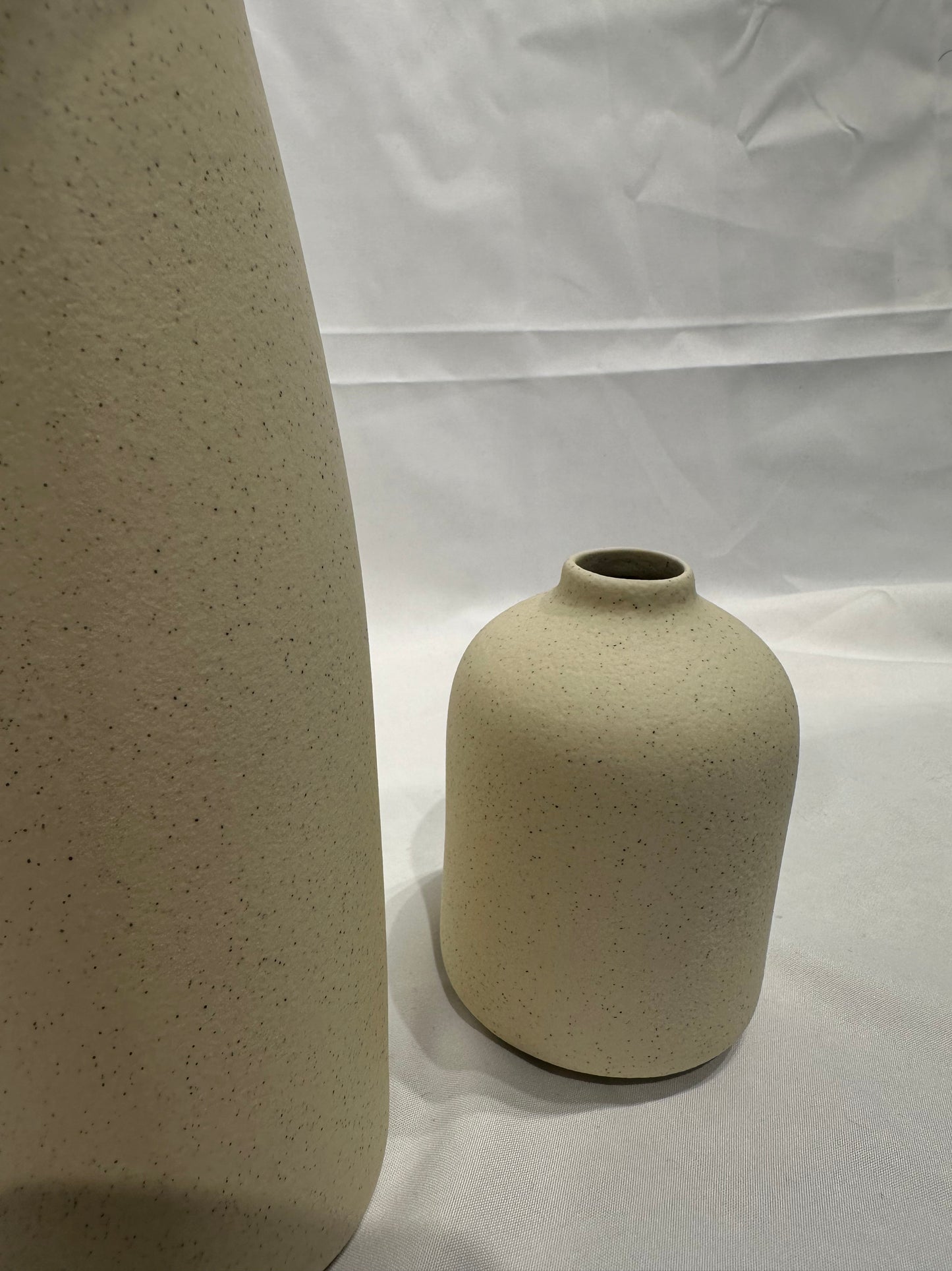 Beige Textured Vases - set of 3