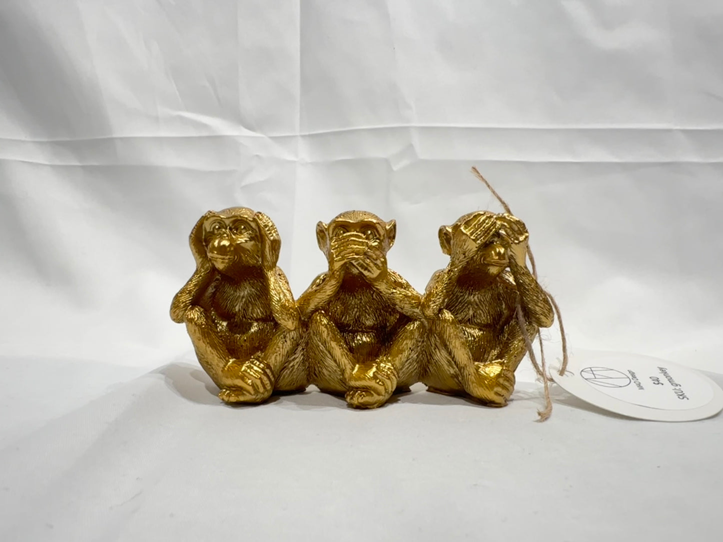 Gold monkey figurines