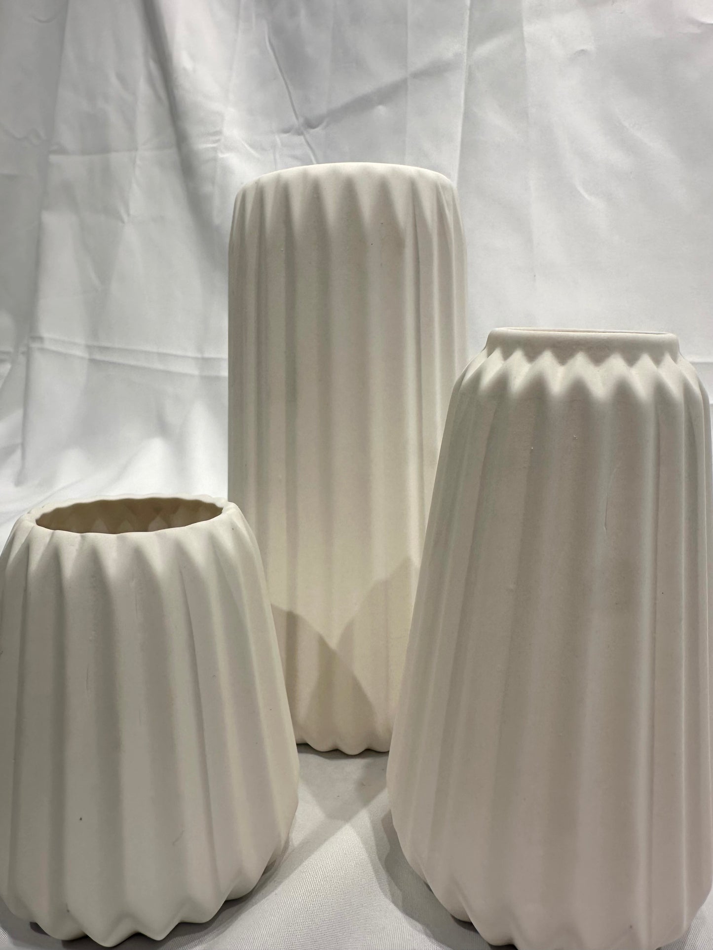 Set of 3 Ceramic Vases