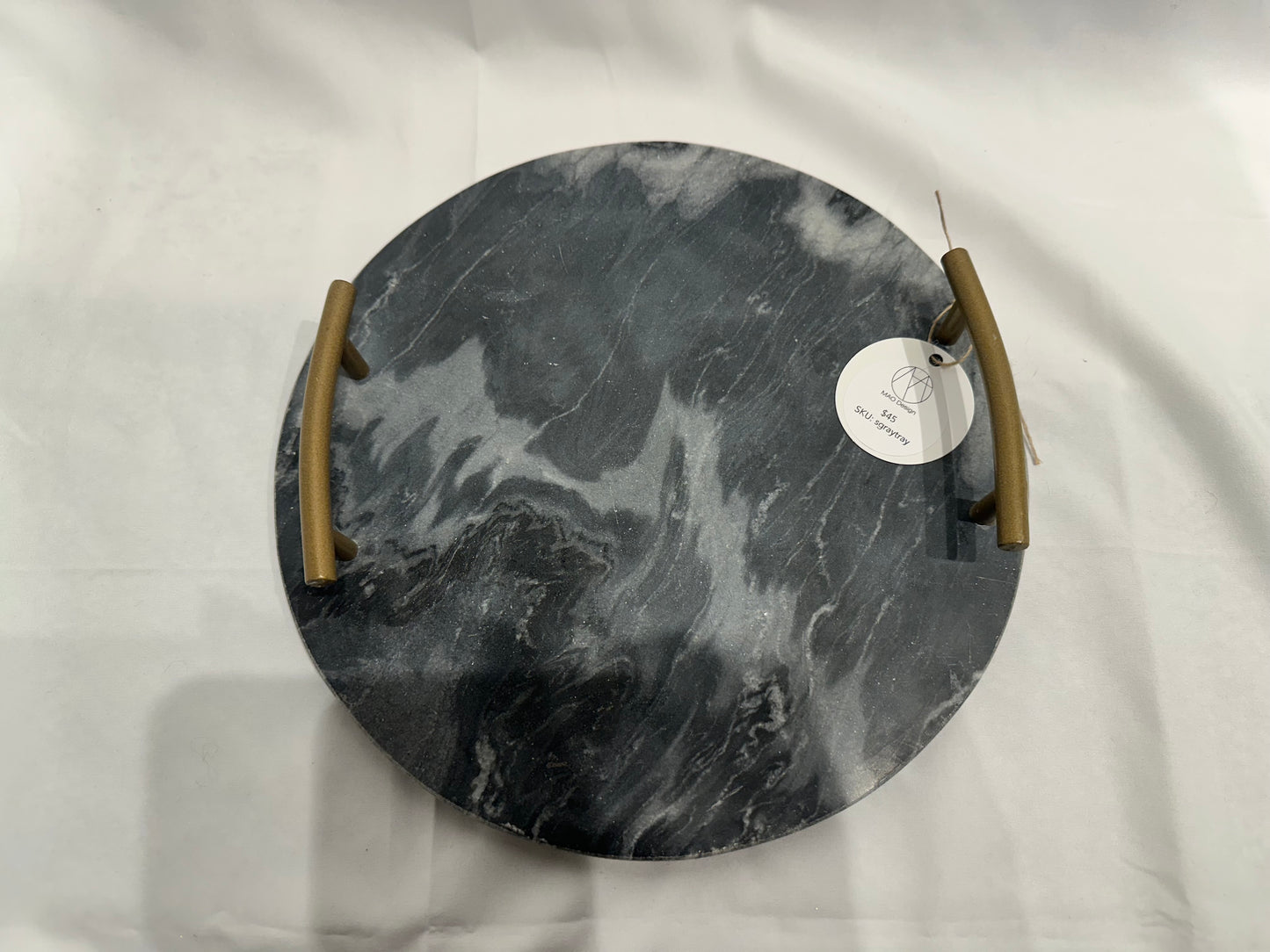 Gray marble tray (small)