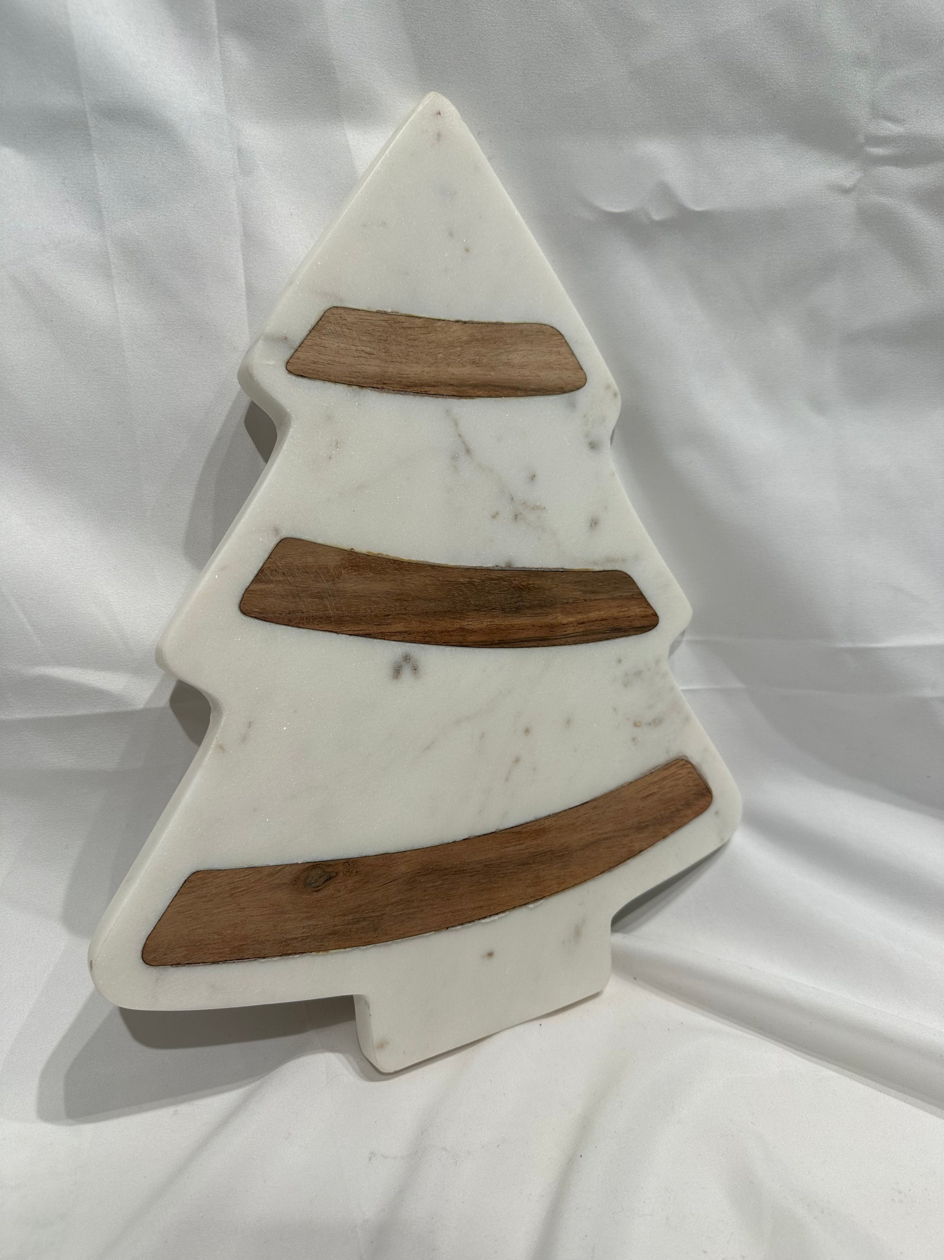 Trim The Tree Serving Board   White/Natural   11x14