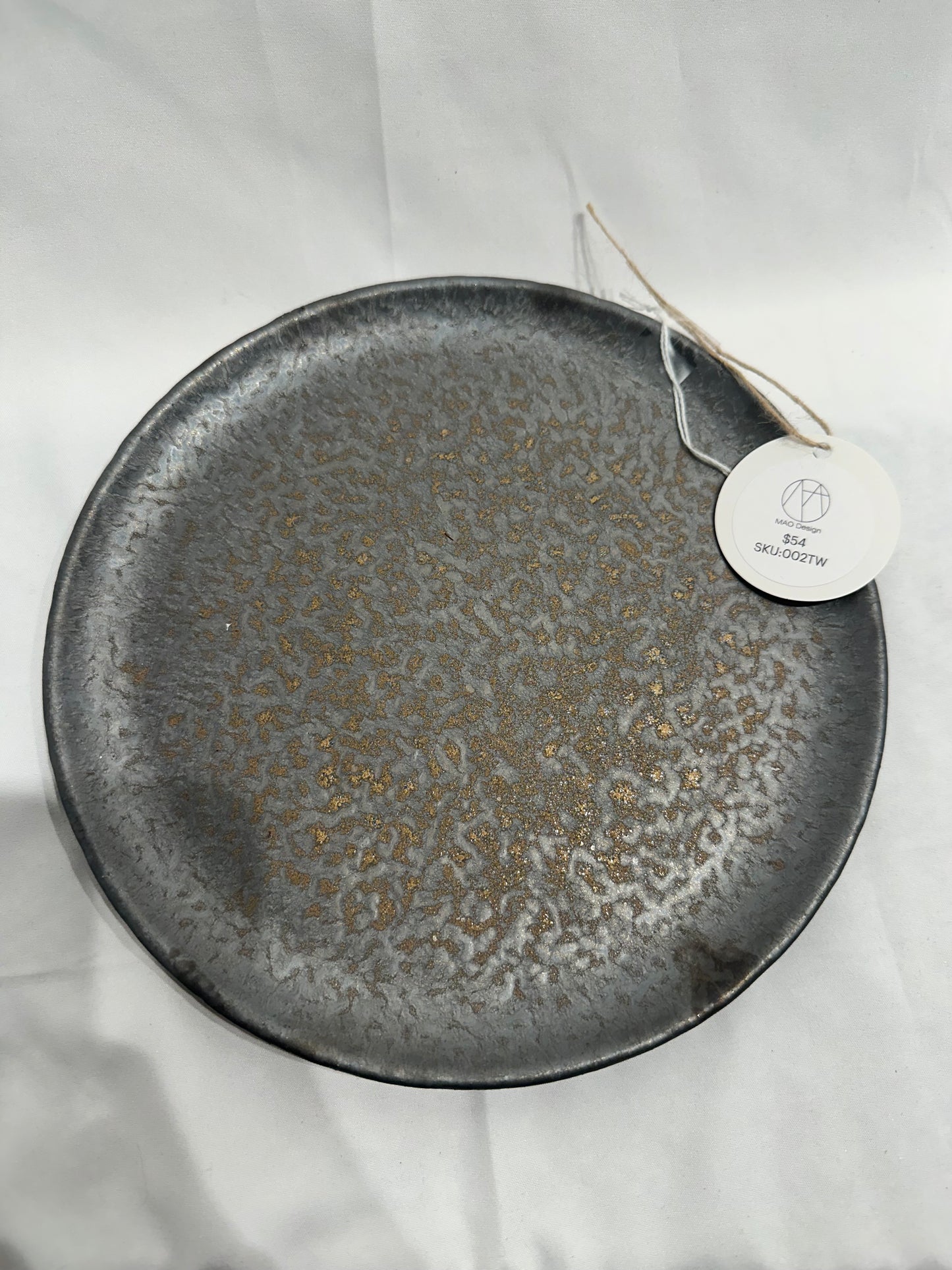 Handmade Metallic Glaze Ceramic Plate