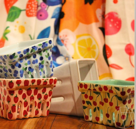 Strawberry Tea Towel - Custom Designed by local Goffstown Artist - Melissa Lyman