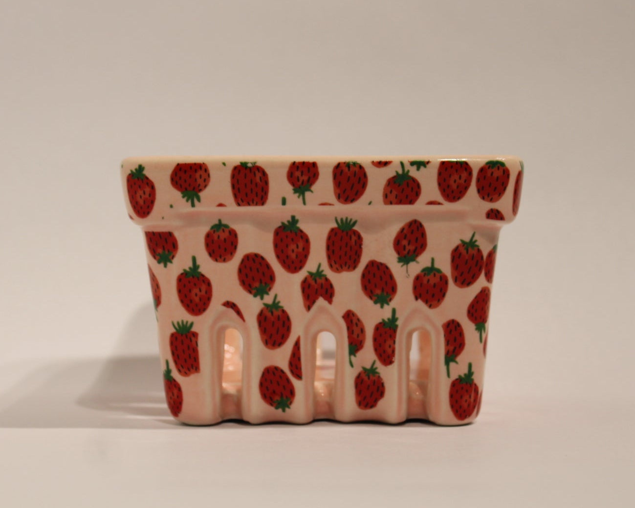 Strawberry Ceramic Berry Basket
