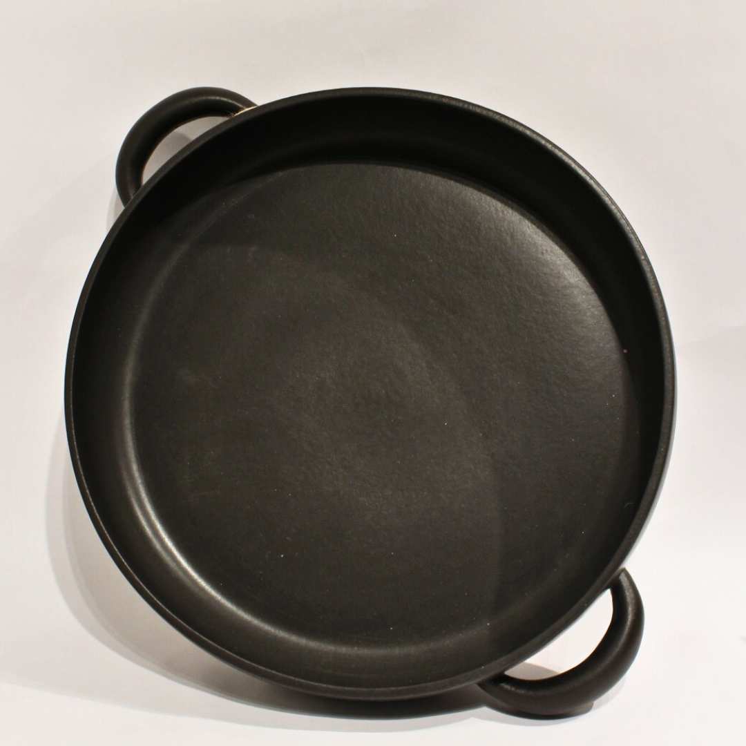 Stoneware Serving Plate with Handles 13.4"