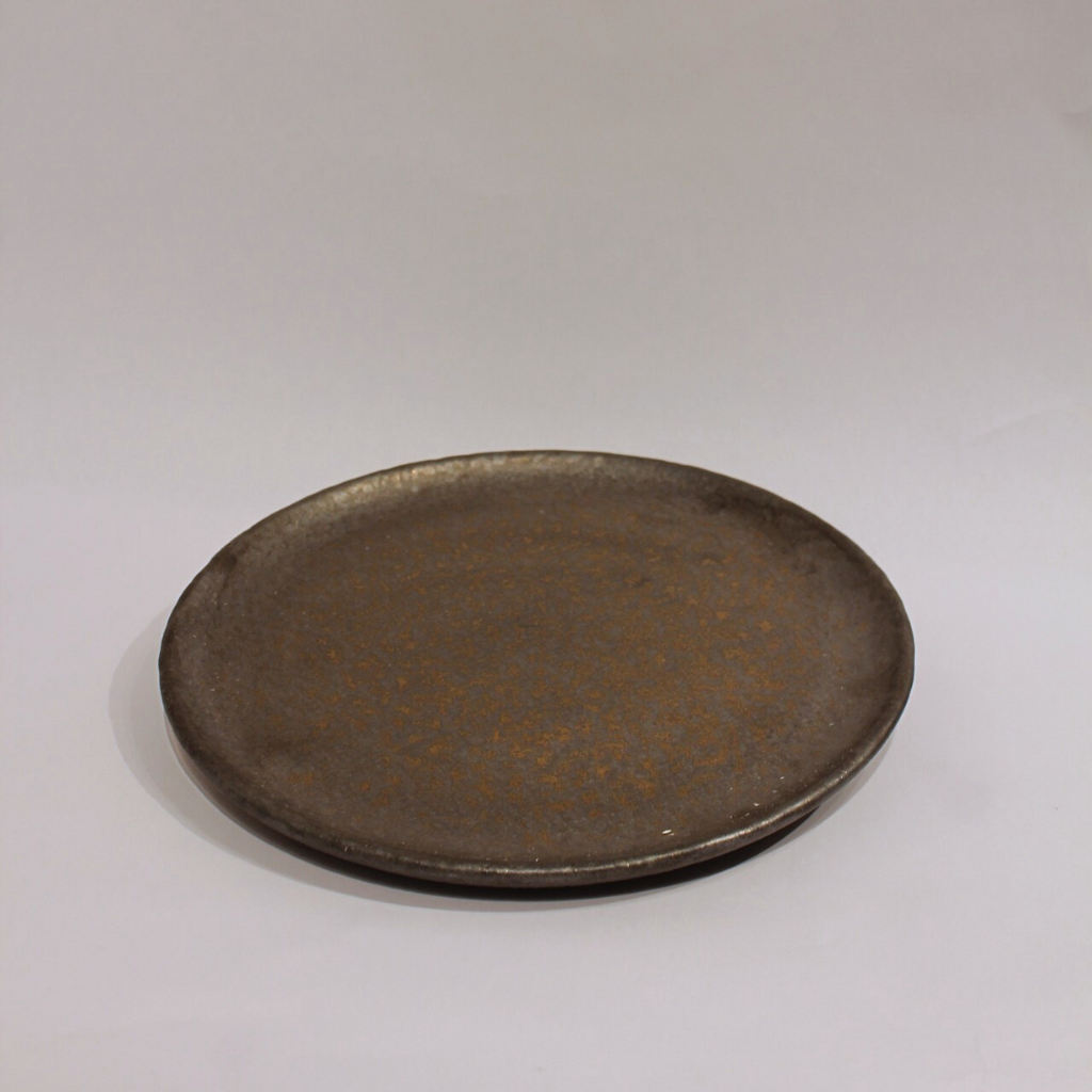 Handmade Metallic Glaze Ceramic Plate
