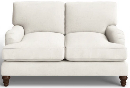 White loveseat