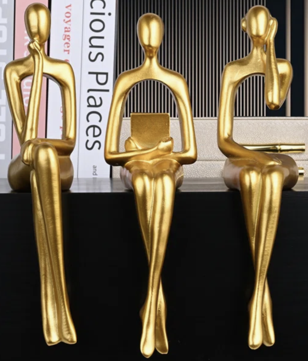 Gold women figurines - Large