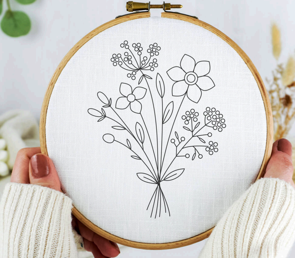 Felt Hoop Art Class - Floral
