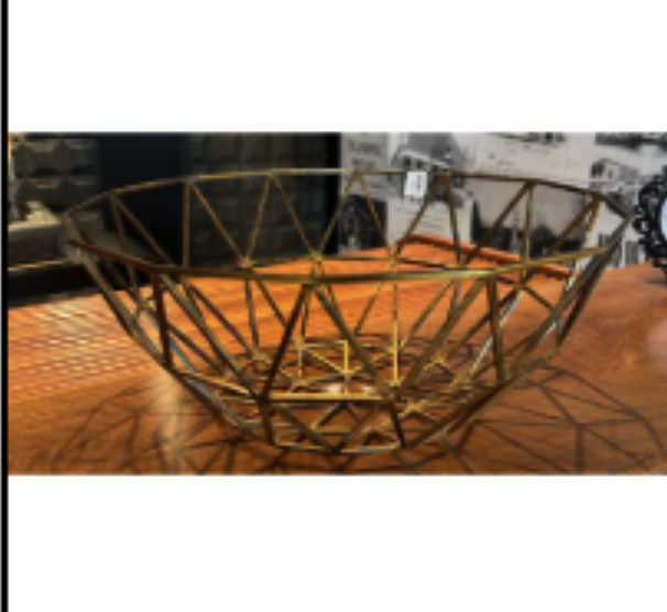 Hex Gold Bowl