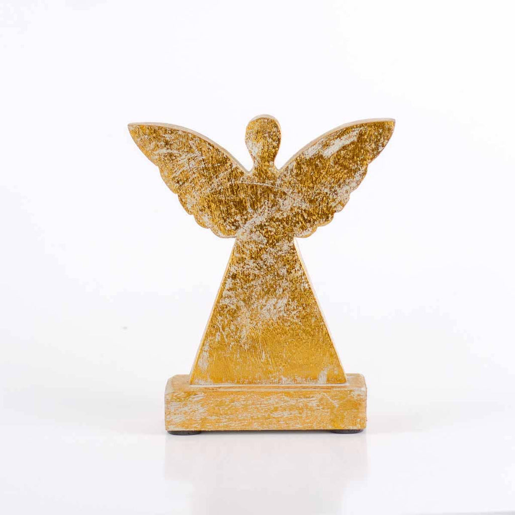 Malach Angel   White/Gold   5x6x2