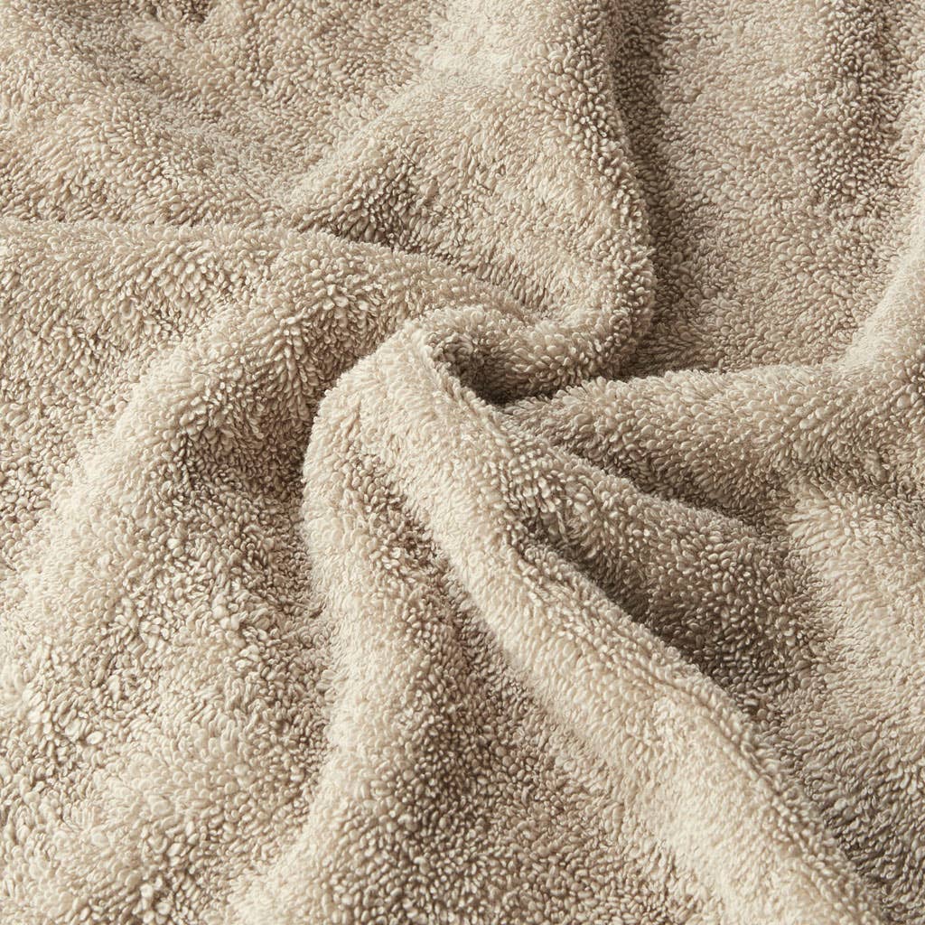 Terry Cotton 630gsm Fringed 6-Piece Towel Set, Taupe