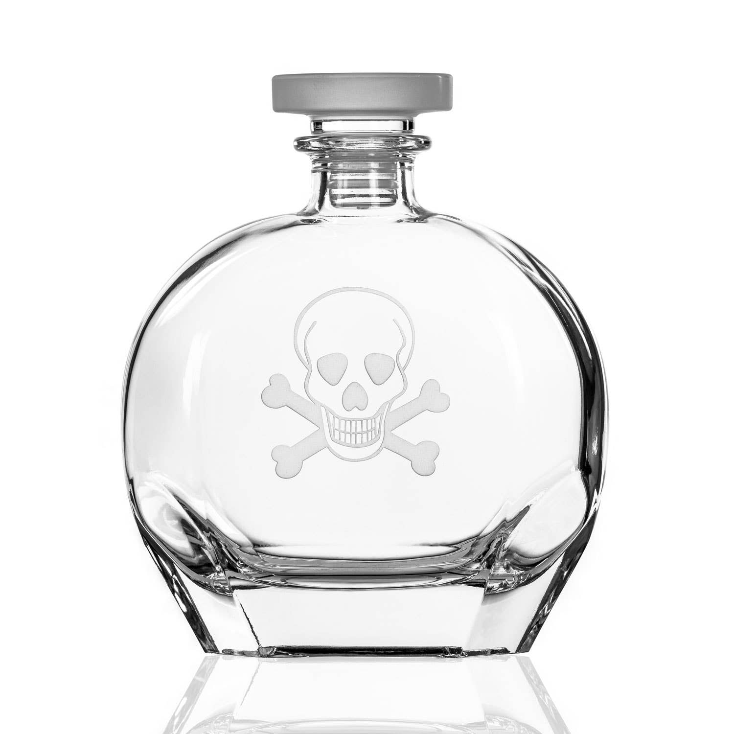 Skull & Crossbones 3 Piece Whiskey Decanter Gift Set