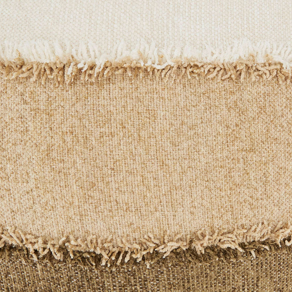 Color Band Fringe Pillow