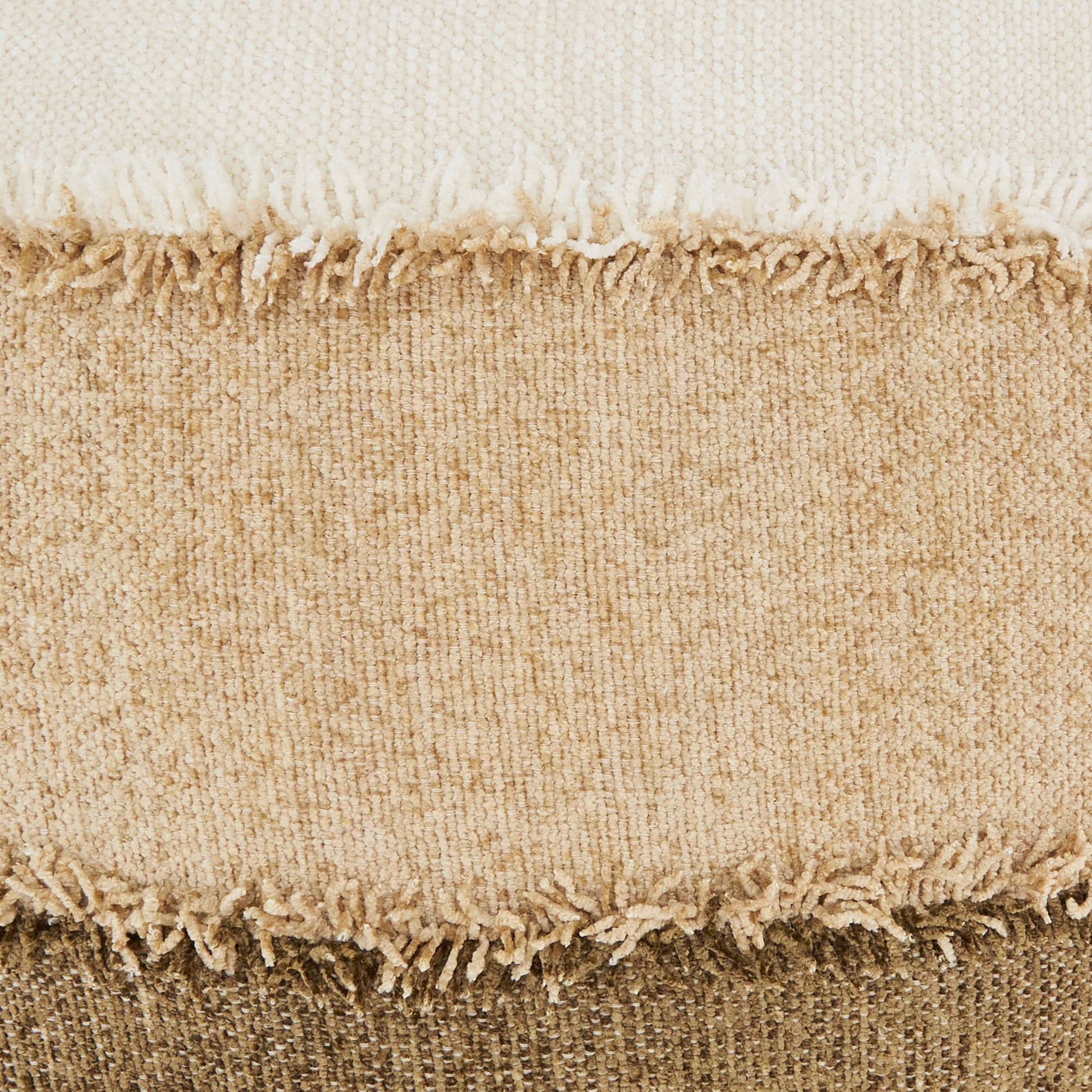 Color Band Fringe Pillow