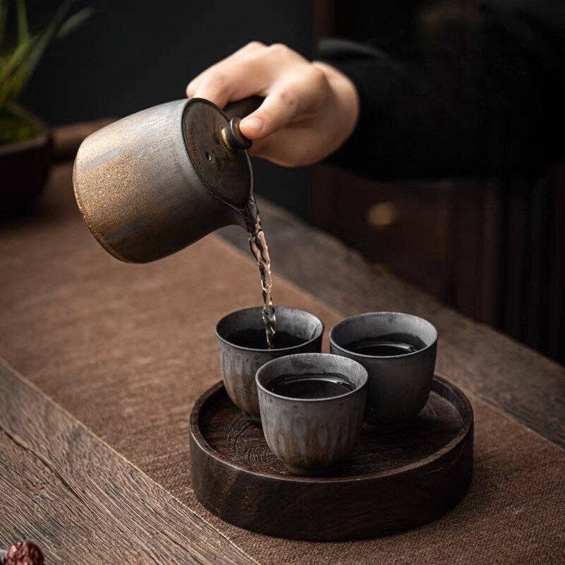 Ceramic Classic Golden Black Tea Cup