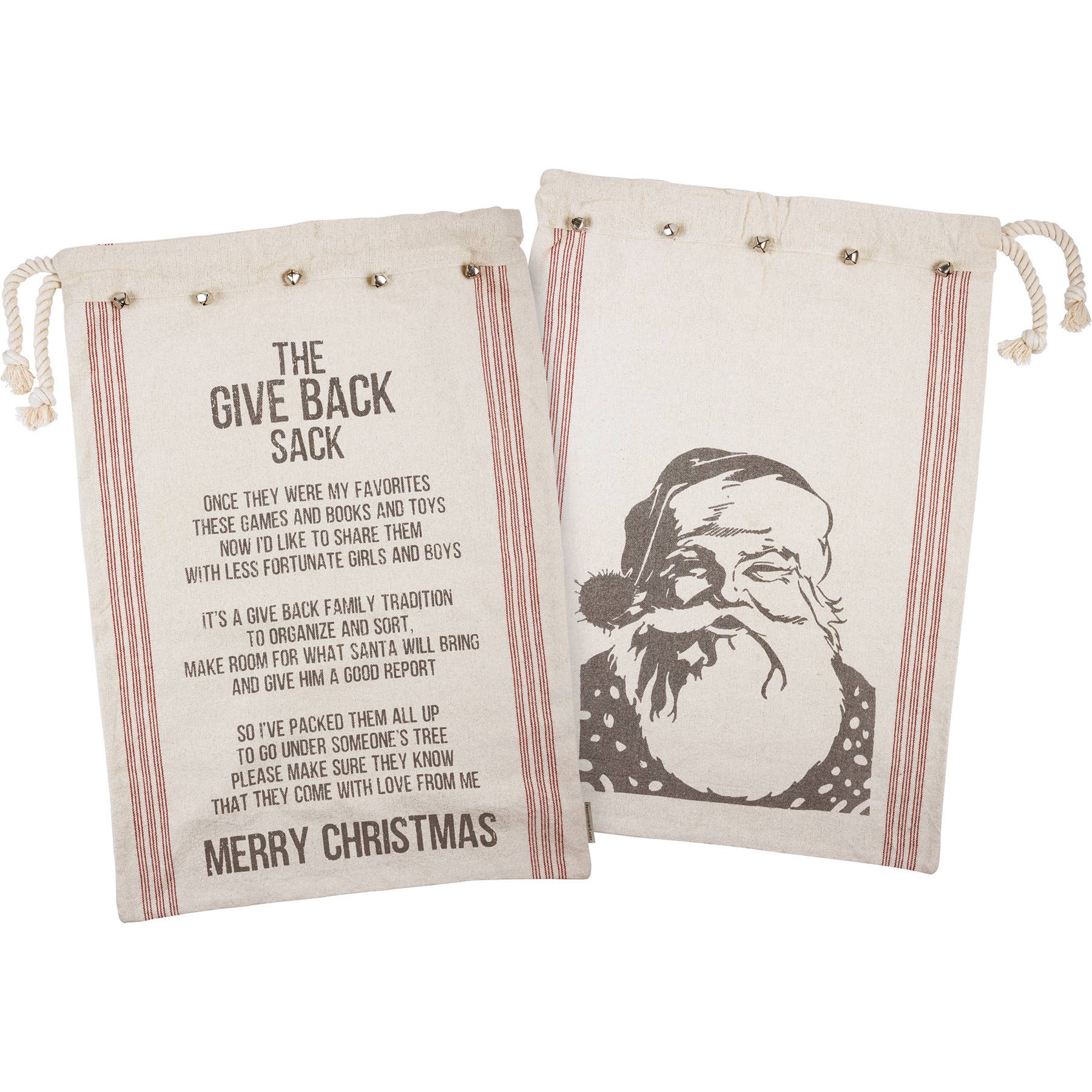 The Give Back Sack Merry Christmas Santa Sack