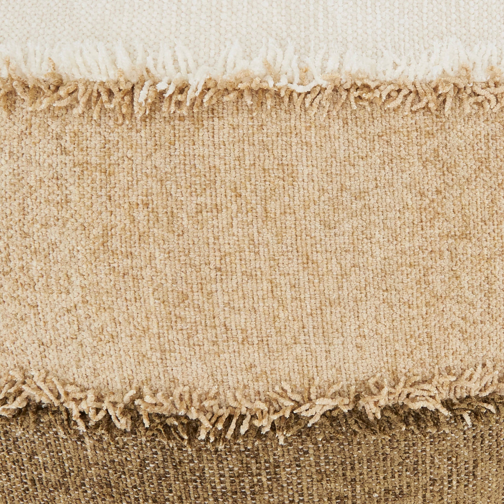 Color Band Fringe Pillow