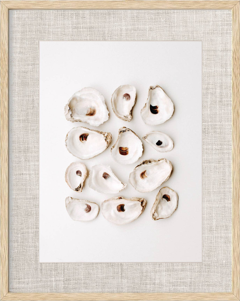 Natural Oyster Print & Frame
