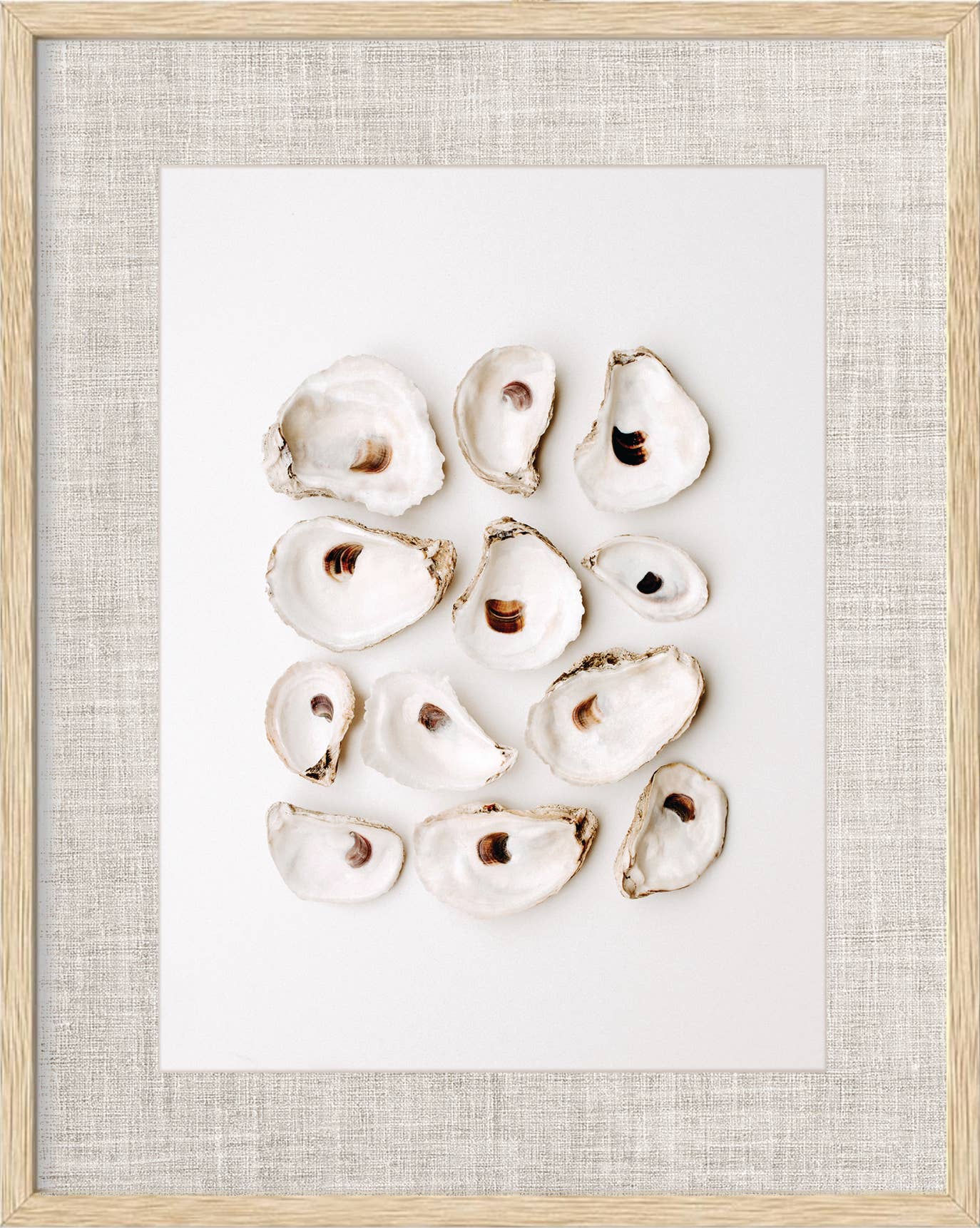 Natural Oyster Print & Frame