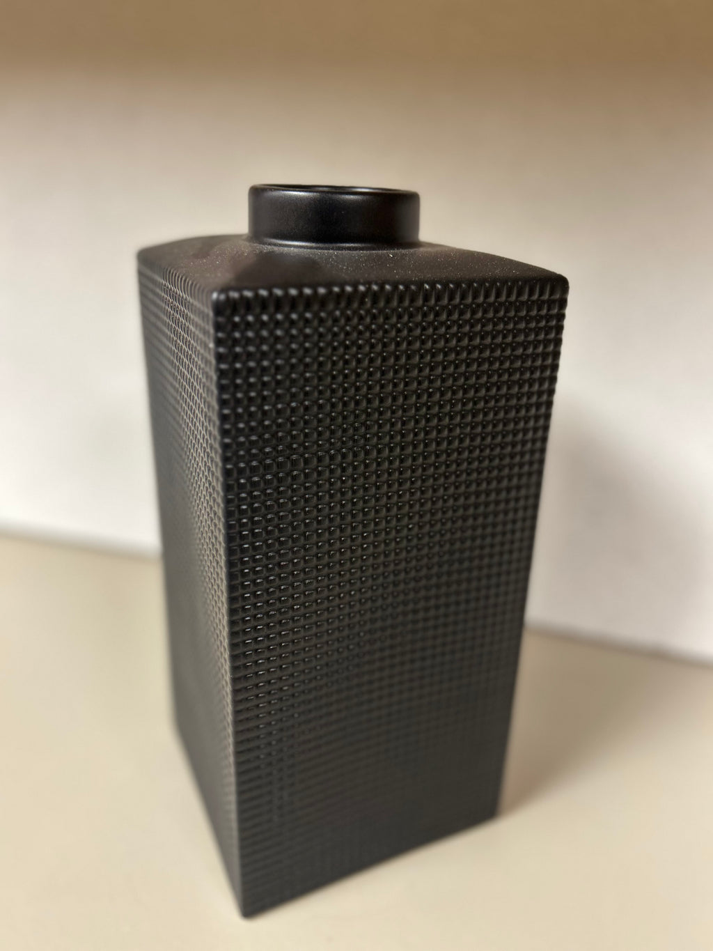 Black Textured Vase