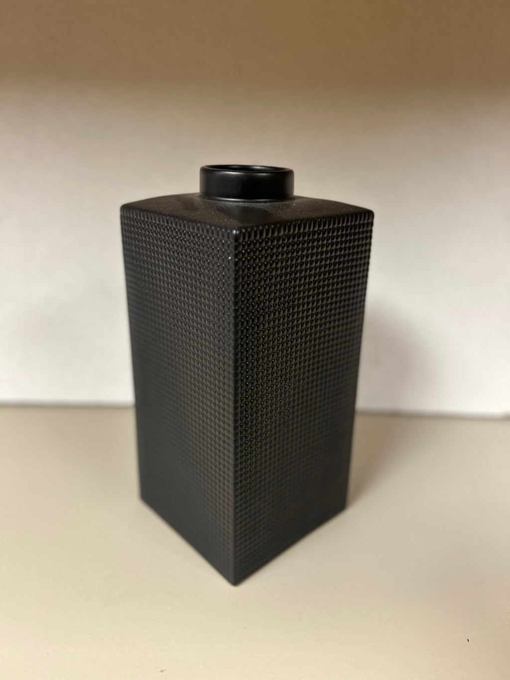 Black Textured Vase