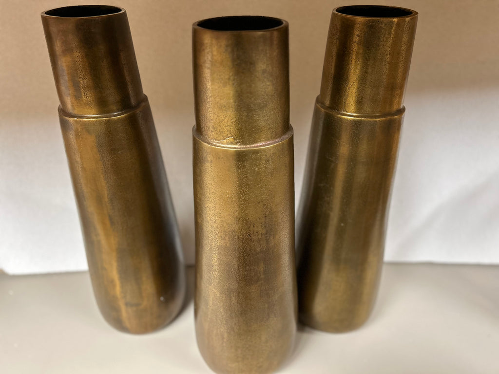 Brass Textured Vase