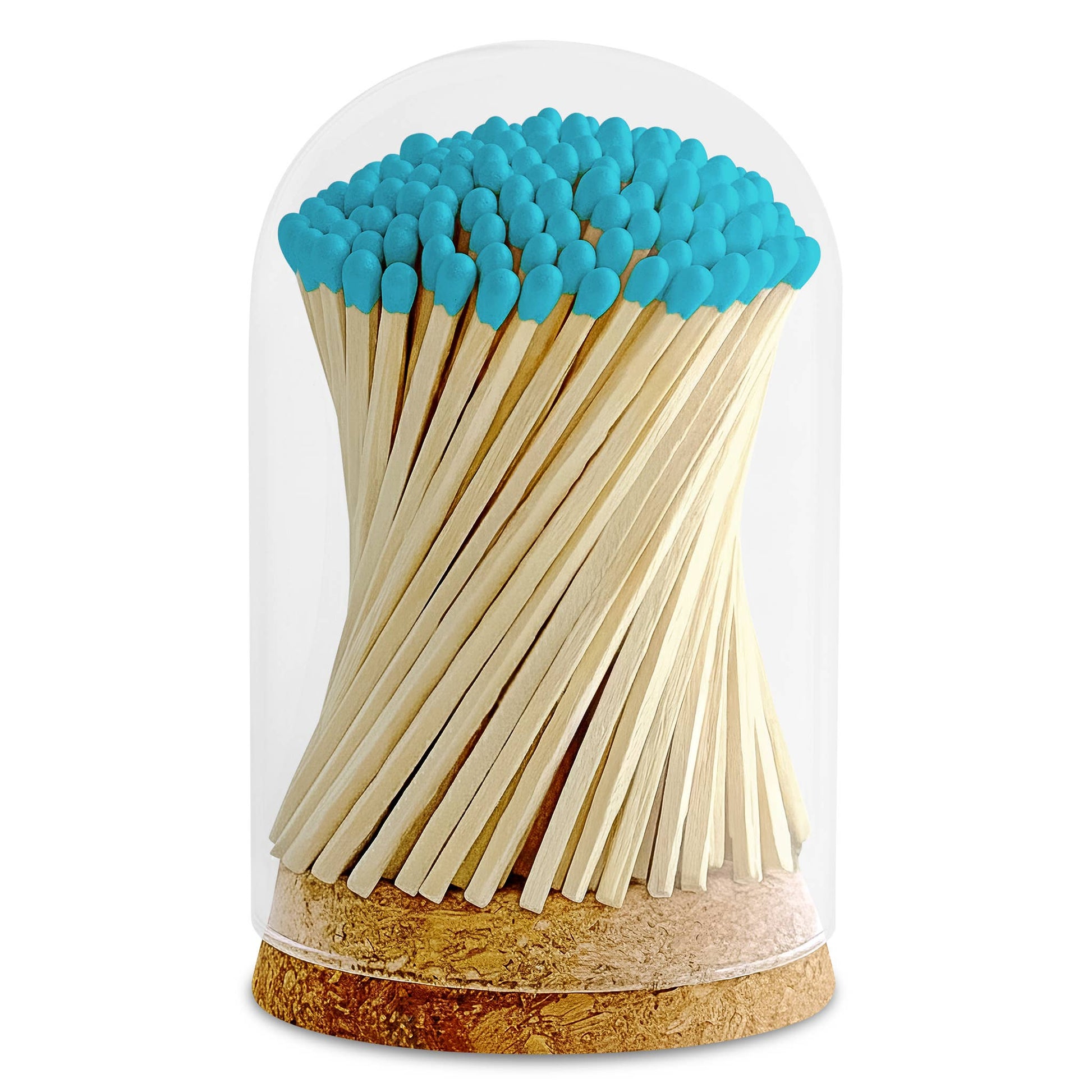 4" Matches in Premium Glass Cloche - Color of Your Choice