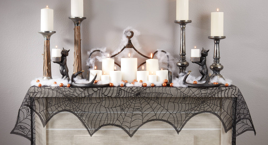Spiderweb Net Fireplace Scarf