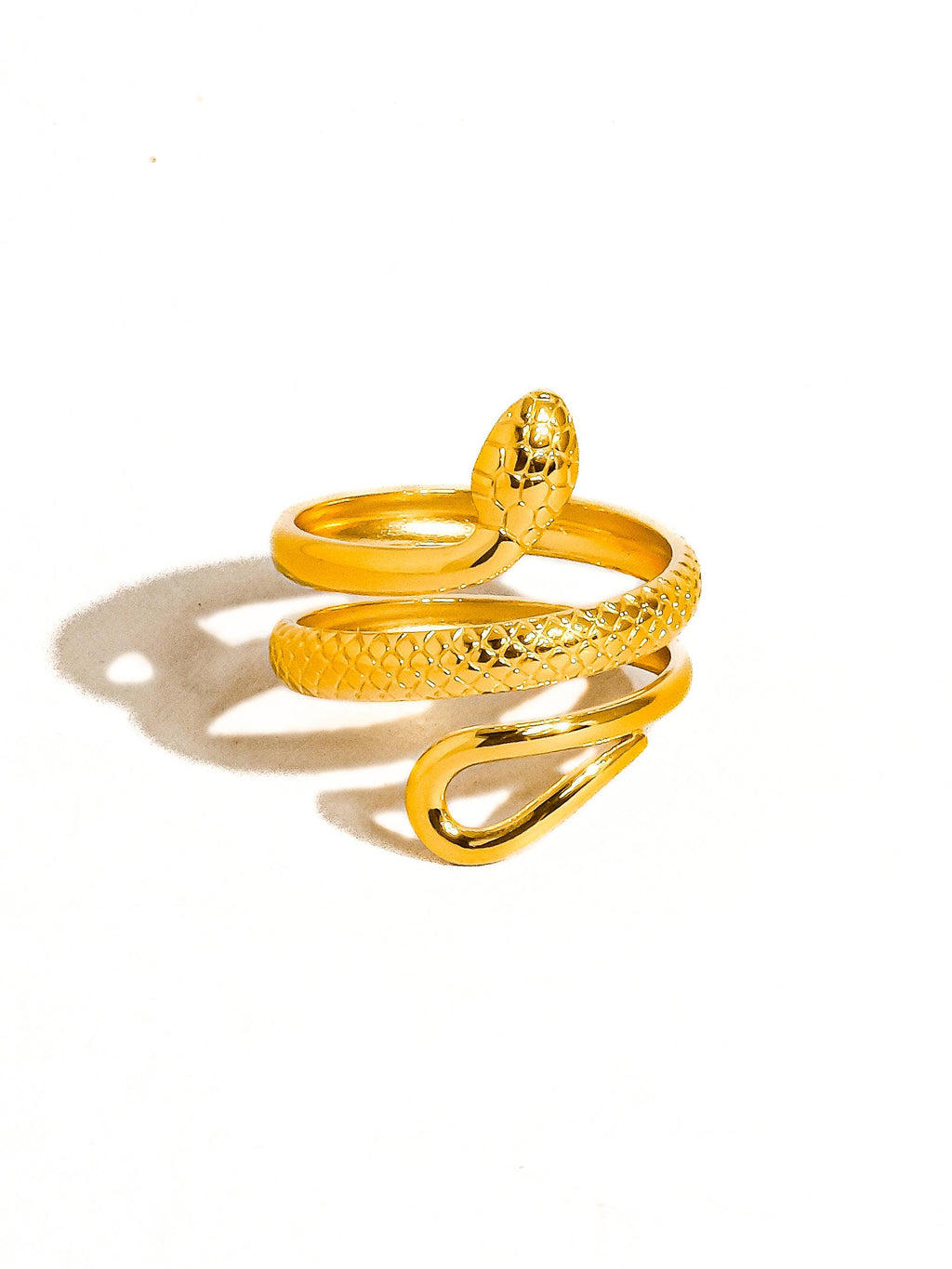 Sutton 18K Gold Non-Tarnish Serpent Ring