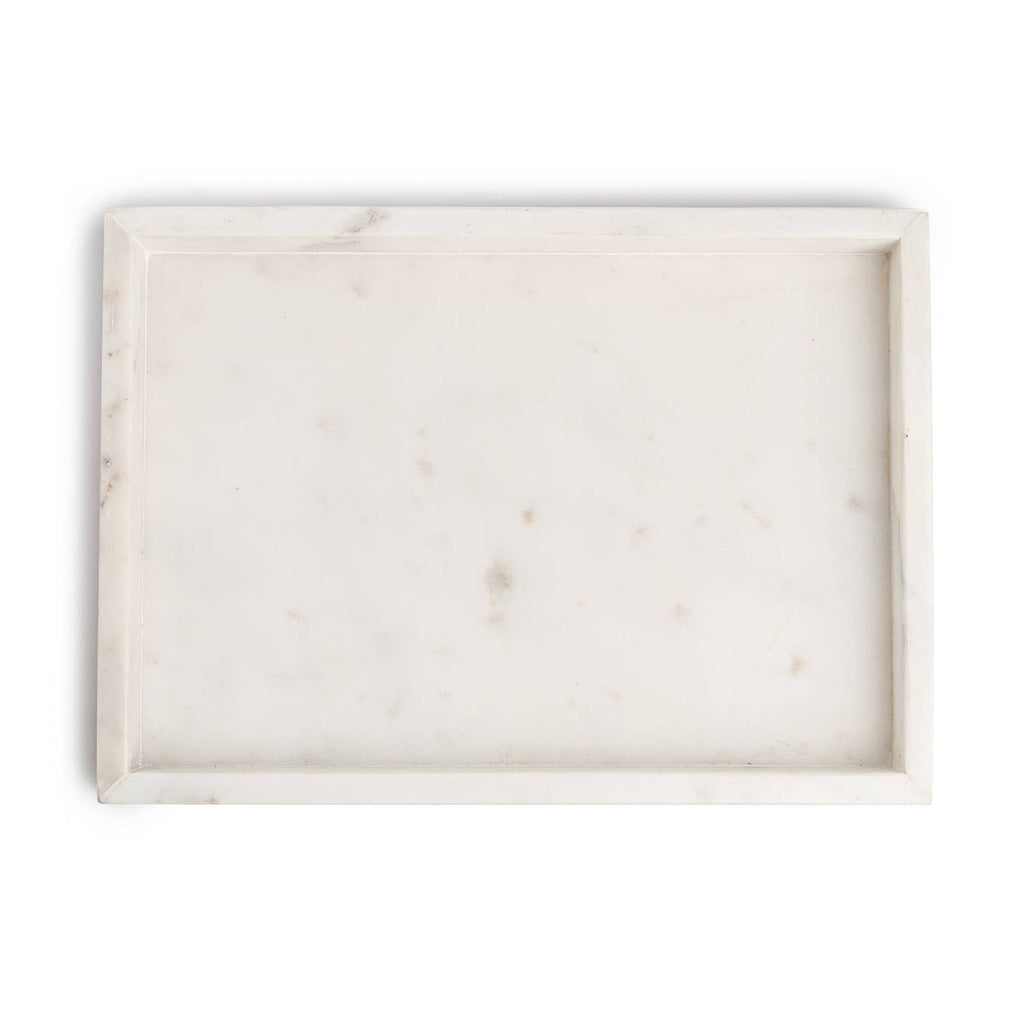 Marble Tank Tray 18x12" Opal White