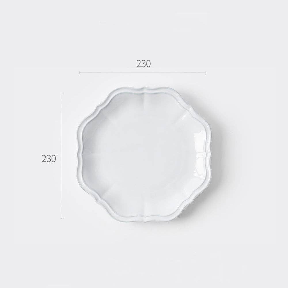 Blanc Dinner Plate - Fluer by Ssueim - 3080