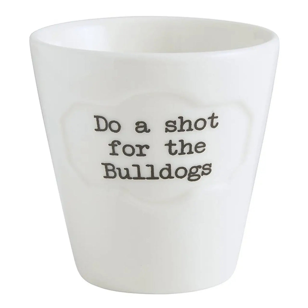 Bulldogs Shot Glass