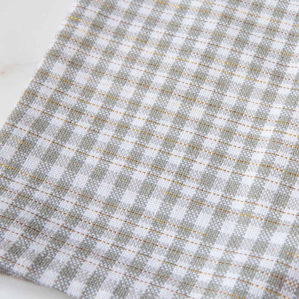 Elwood Napkin   Gray/White/Gold   18x18