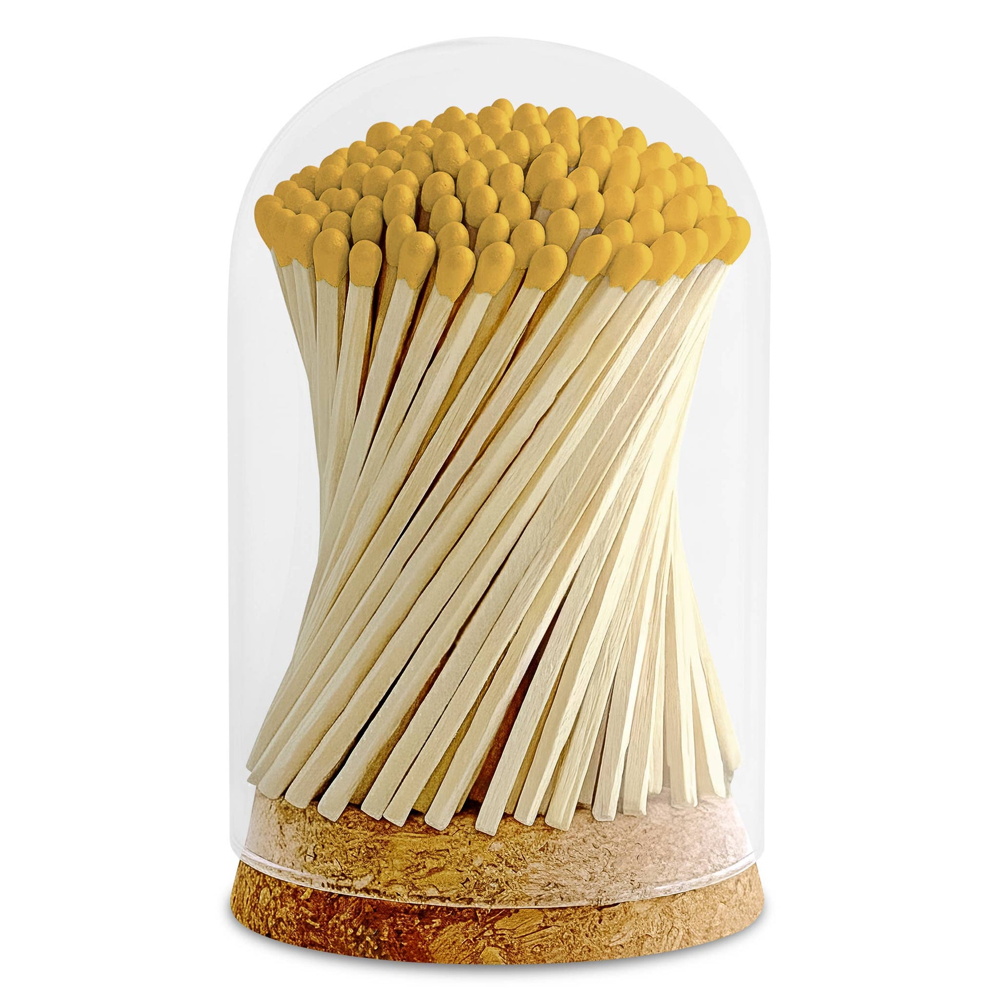 4" Matches in Premium Glass Cloche - Color of Your Choice