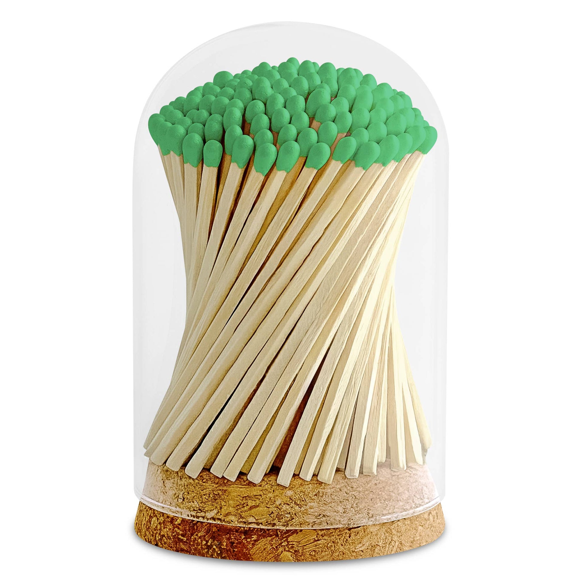 4" Matches in Premium Glass Cloche - Color of Your Choice