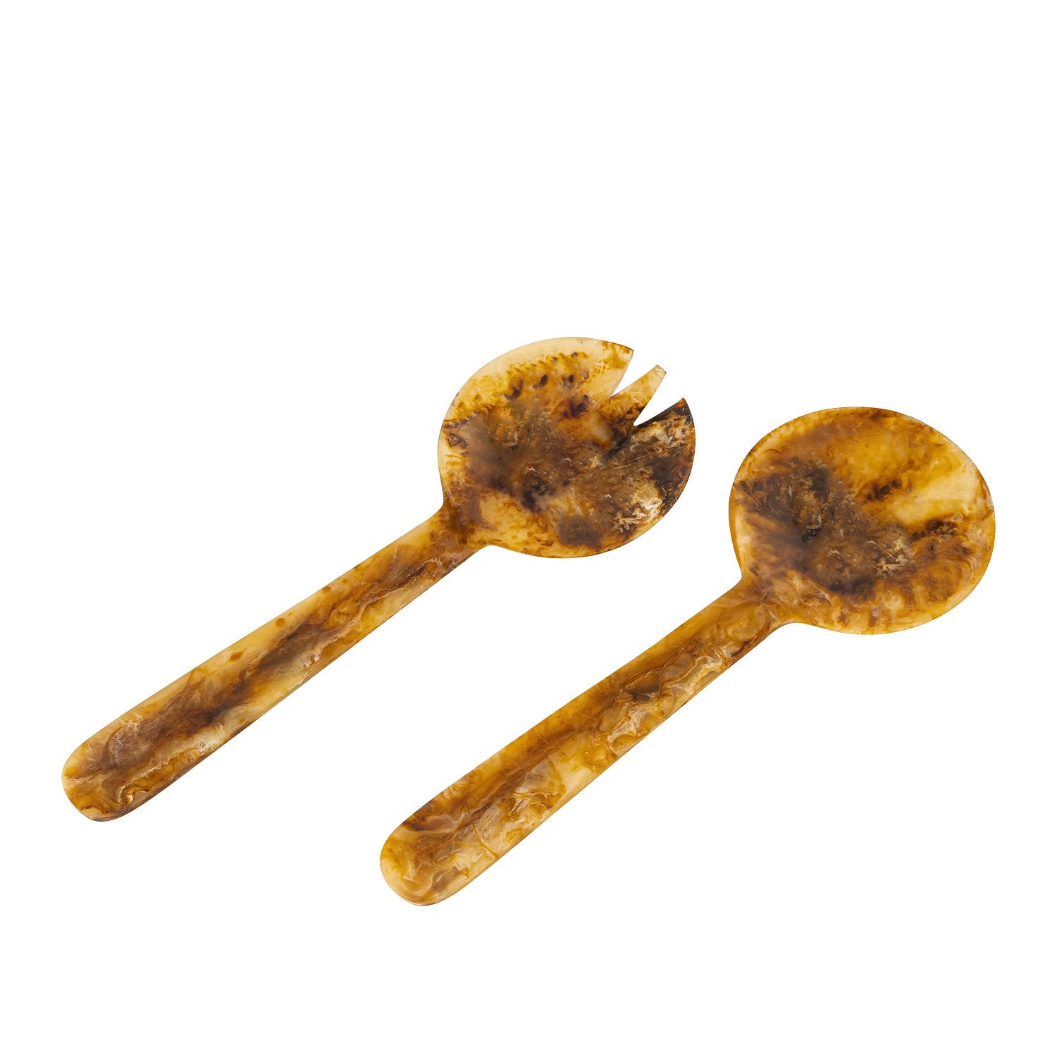 Tortoiseshell Salad Servers Set of 2