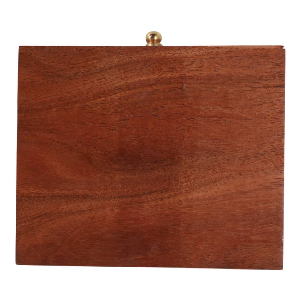 Game Set - Brown/Gold Wood 3 in 1 with Storage Case