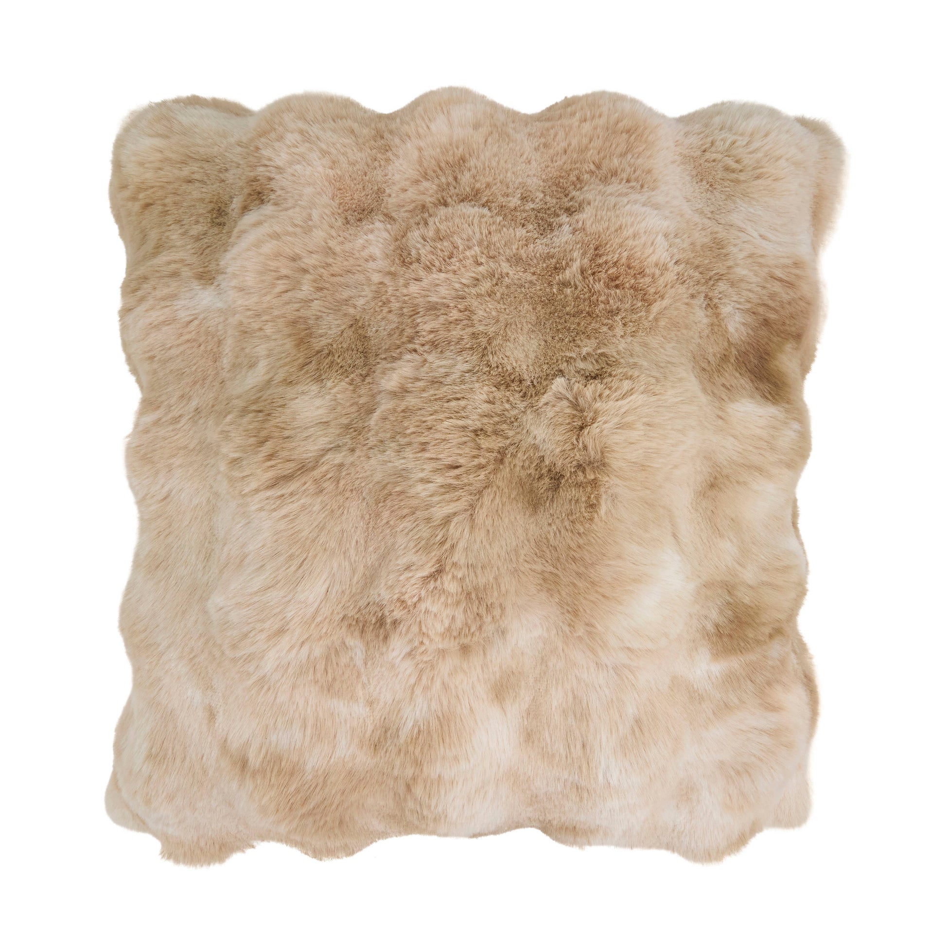 Cozy Bubble Faux Fur Pillow