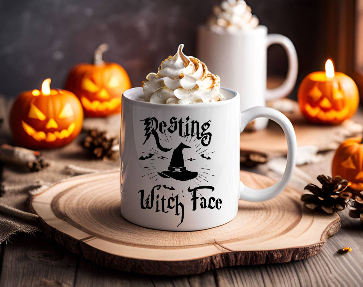 Resting Witch Face - Funny Halloween Coffee Mug KTJ07