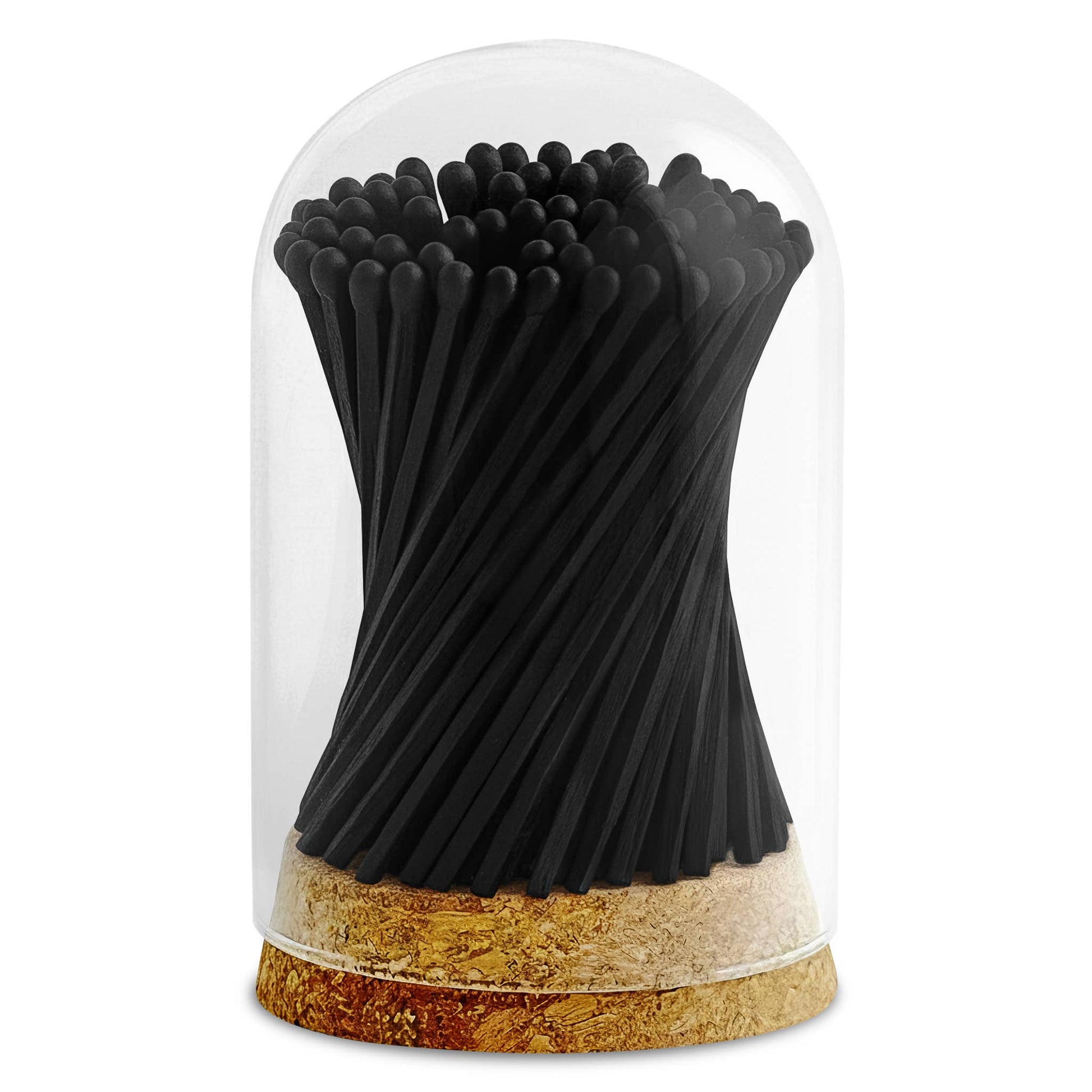 4" Matches in Premium Glass Cloche - Color of Your Choice